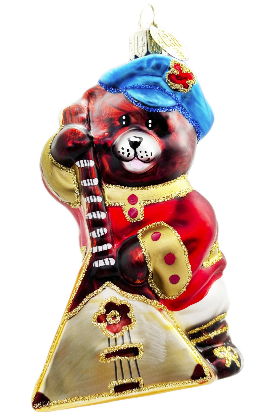 Елочное украшение Мишка с балалайкой ФУП4-2441